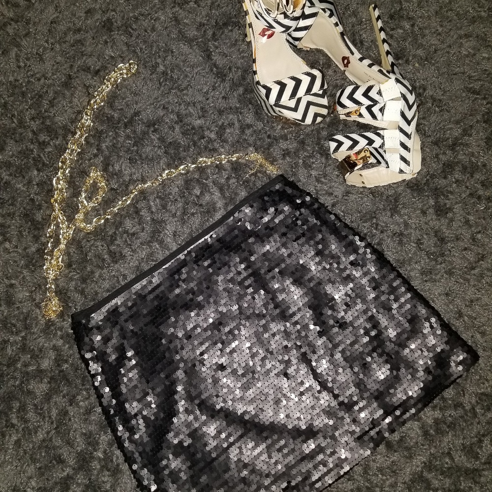 Sequence Mini Black Skirt